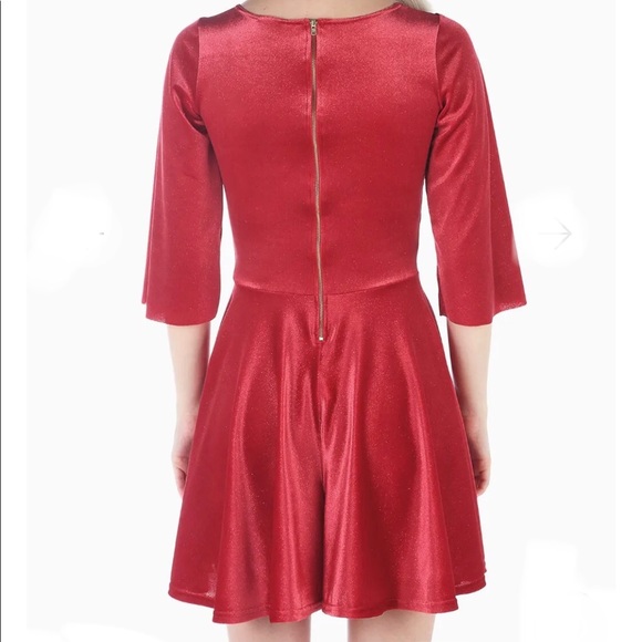 BlackMilk All that Glitters Velvet Red Playsuit LTD, SZ MD, new without tags - Picture 3 of 9